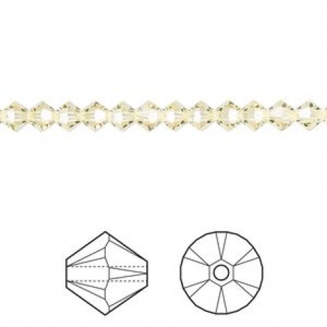 3mm Swarovski Crystal Bicones - Jonquil - Pack of 10