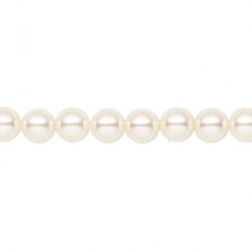 6mm Crystal Passions Crystal Pearls - Cream Rose - Pack of 10