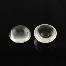 12mm Clear Domed Glass Cabochons - 6.25mm thick
