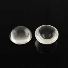 12mm Clear Domed Glass Cabochons - 6.25mm thick - Pack of 20