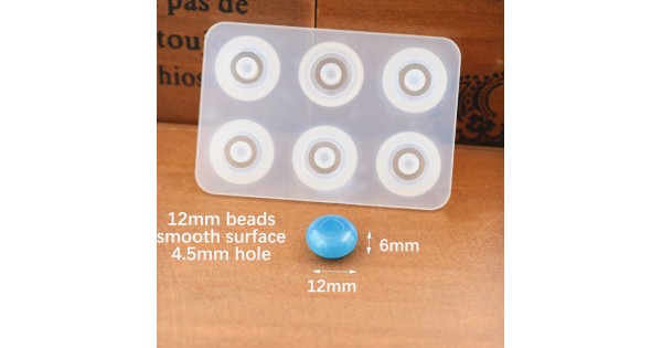 6x12mm x Compartment Pandora Style Rondelle Shaped Resin