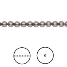 4mm Swarovski Crystal Pearls - Brown - Pack of 10