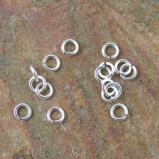 3.5mm (22ga) Evergleam Tarnish Resistant Silver Plated Round Jumprings