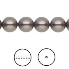 10mm Swarovski 5810 Crystal Pearls - Brown - Pack of 10