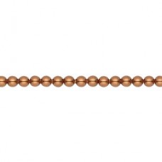 3mm Crystal Passions Crystal Pearls - Copper - Pack of 10