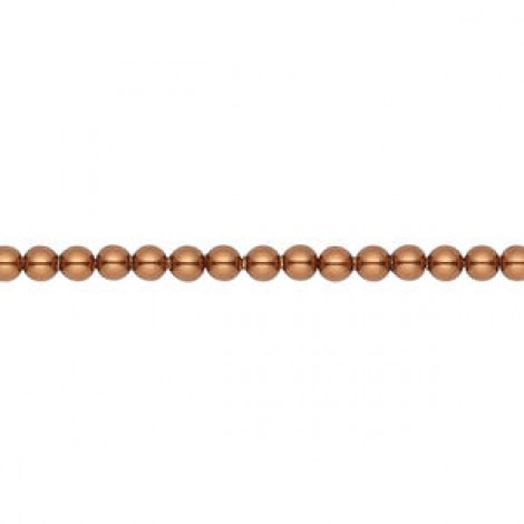 3mm Crystal Passions Crystal Pearls - Copper - Pack of 10 3mm Crystal Passions Crystal Pearls - Copper - Pack of 10