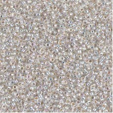 15/0 Miyuki Seed Beads - Silver Lined Crystal AB - 10gm