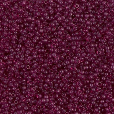 15/0 Miyuki Seed Beads - Dyed Transparent Wine - 10gm 15/0 Miyuki Seed Beads - Dyed Transparent Wine - 10gm