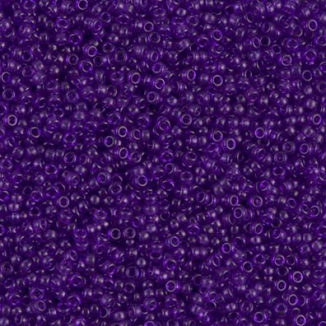 15/0 Miyuki Seed Beads - Dyed Transparent Red-Violet - 8.2gm
