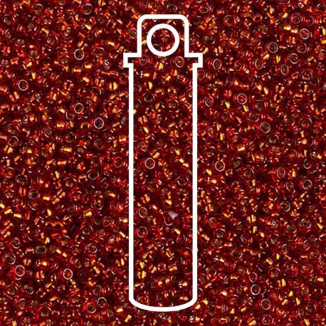 15/0 Miyuki Seed Beads - Silver Lined Copper - 8.2gm 15/0 Miyuki Seed Beads - Silver Lined Copper - 8.2gm