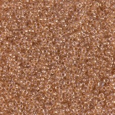15/0 Miyuki Seed Beads - Sparkling Honey Beige Lined Crystal - 12.5gm
