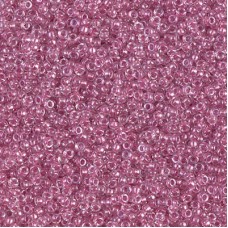 15/0 Miyuki Seed Beads - Sparkling Rose Lined Crystal - 10gm