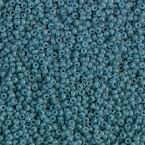 15/0 Miyuki Seed Beads - Semi-Frosted Opaque Shale - 8.2gm