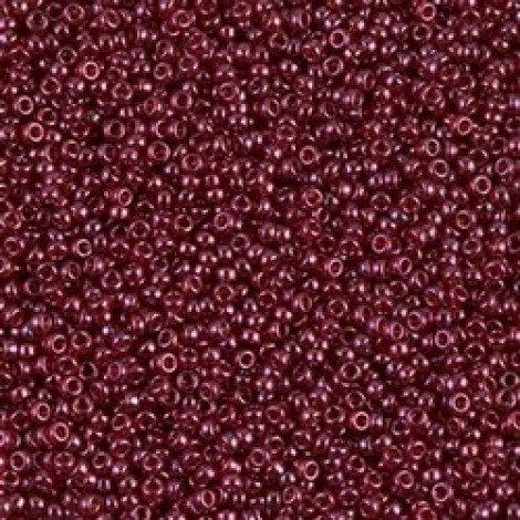 15/0 Miyuki Seed Beads - Wine Gold Luster