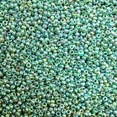 15/0 Miyuki Seed Beads - Emerald Gold Luster