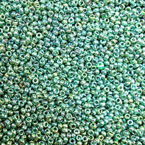 15/0 Miyuki Seed Beads - Emerald Gold Luster - 8.2gm