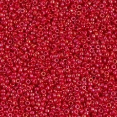 15/0 Miyuki Seed Beads - Opaque Red Luster