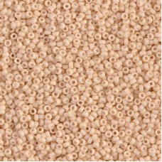 15/0 Miyuki Seed Beads - Matte Opaque Antique Beige - 12.5gm