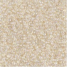 15/0 Miyuki Seed Beads - Ivory Gold Luster - 10gm