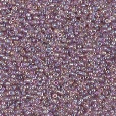 15/0 Miyuki Seed Beads - Tr Smokey Amethyst AB - 10gm