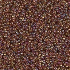 15/0 Miyuki Seed Beads - Transparent Topaz AB - 12.5gm