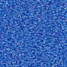 15/0 Miyuki Seed Beads - Transparent Sapphire AB - 10gm