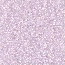 15/0 Miyuki Seed Beads - Pink Lined Crystal AB - 8.2gm