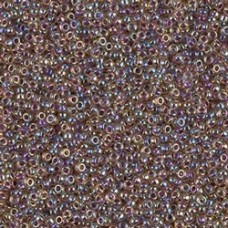 15/0 Miyuki Seed Beads - Berry Lined Lt Topaz AB - 12.5gm