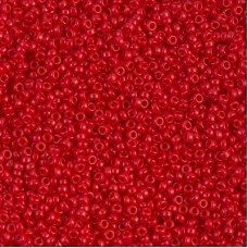 15/0 Miyuki Seed Beads - Opaque Red - 10gm
