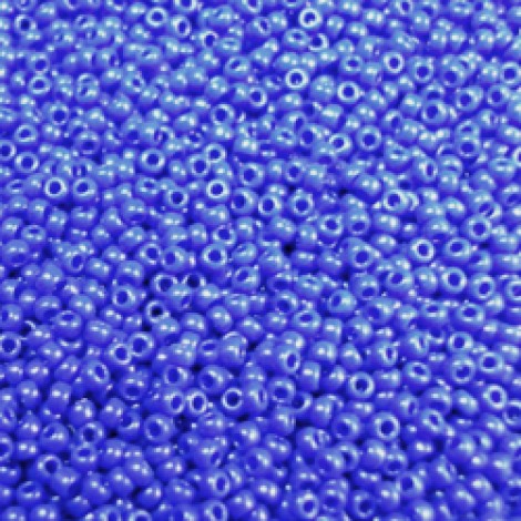 15/0 Miyuki Seed Beads - Opaque Blue
