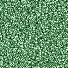 15/0 Miyuki Seed Beads - Duracoat Galv Dk Mint Green