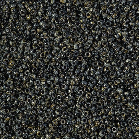 15/0 Miyuki Seed Beads - Black Picasso - 10gm