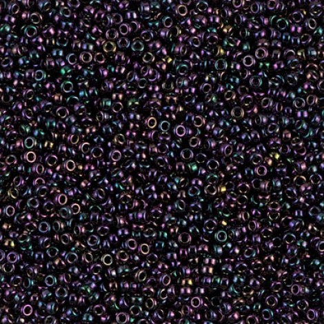15/0 Miyuki Seed Beads - Purple Iris - 8.2gm 15/0 Miyuki Seed Beads - Purple Iris - 8.2gm