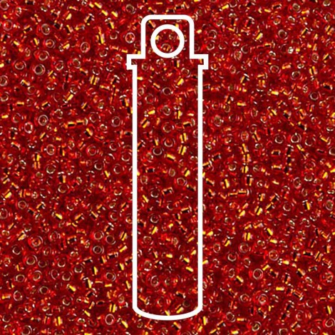 15/0 Miyuki Seed Beads - Silver Lined Red - 10gm 15/0 Miyuki Seed Beads - Silver Lined Red - 10gm