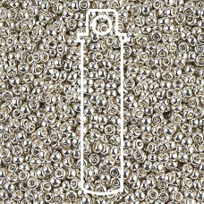 15/0 Miyuki Seed Beads - Galvanised Silver - 8.5gm