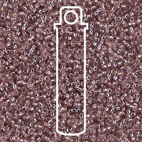 15/0 Miyuki Seed Beads - Silver Lined Smokey Amethyst - 12.5gm 15/0 Miyuki Seed Beads - Silver Lined Smokey Amethyst - 12.5gm