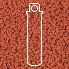 15/0 Miyuki Seed Beads - Matte Opaque Terra Cotta - 8.2gm