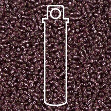 15/0 Miyuki Seed Beads - Silver Lined Dark Amethyst - 12.5gm