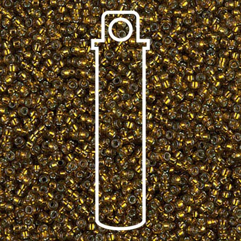 15/0 Miyuki Seed Beads - Silver Lined Golden Olive - 12.5gm 15/0 Miyuki Seed Beads - Silver Lined Golden Olive - 12.5gm