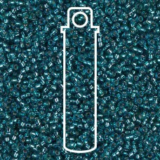 15/0 Miyuki Seed Beads - Silver Lined Teal - 12.5gm