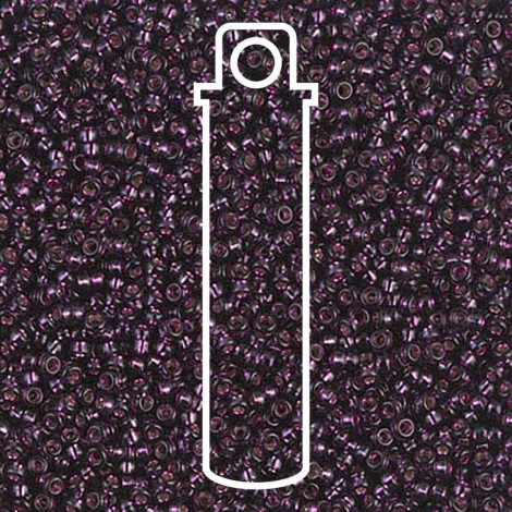 15/0 Miyuki Seed Beads - Silver Lined Wine - 10gm