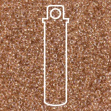 15/0 Miyuki Seed Beads - Sparkling Honey Beige Lined Crystal - 12.5gm