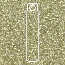 15/0 Miyuki Seed Beads - Sparkling Celery Lined Crystal - 10gm