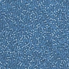 15/0 Miyuki Seed Beads - Semi-Matte Silverlined Medium Blue