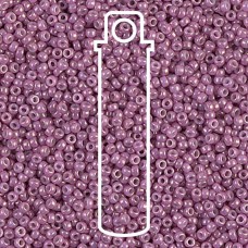15/0 Miyuki Seed Beads - Opaque Dark Orchid Luster - 12.5gm