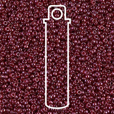 15/0 Miyuki Seed Beads - Wine Gold Luster - 10gm
