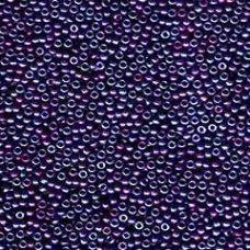 15/0 Miyuki Seed Beads - Metallic Midnight Purple