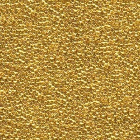 15/0 Miyuki Seed Beads - 24Kt Gold Plated - 8.2gm