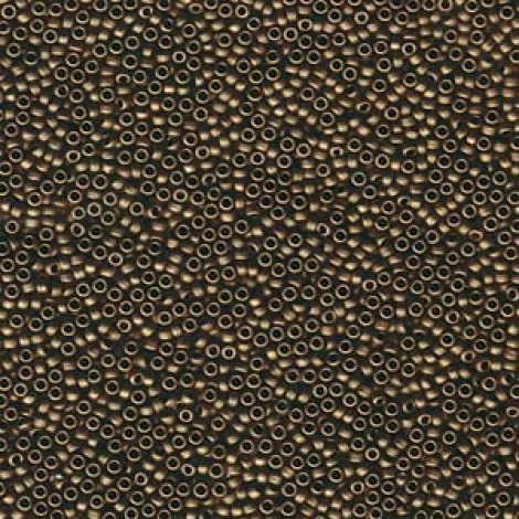 15/0 Miyuki Seed Beads - Matte Metallic Dark Bronze - 8.2gm 15/0 Miyuki Seed Beads - Matte Metallic Dark Bronze - 8.2gm