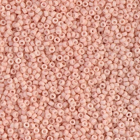15/0 Miyuki Seed Beads - Matte Opaque Blush - 8.2gm